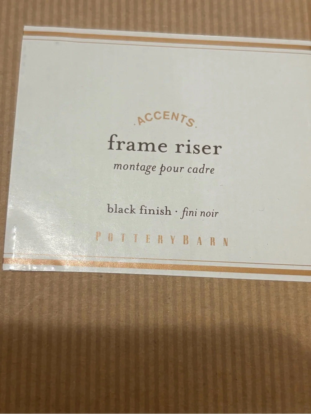 New Pottery Barn Steel Frame Risers - Matte Black Finish (Lot of 4)